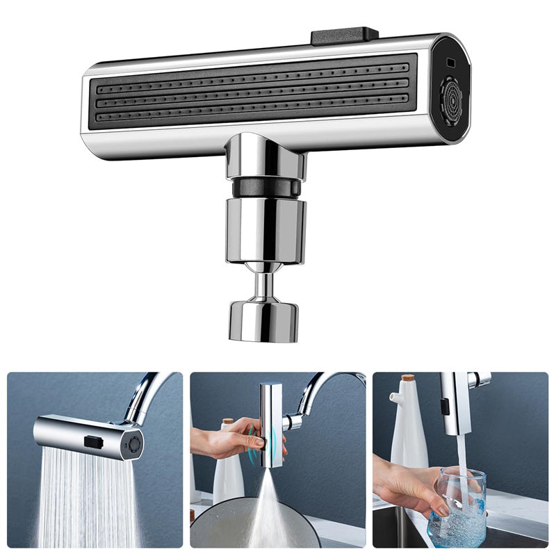 360° Faucet Attachment – Multifunctional Spray Head with Waterfall
