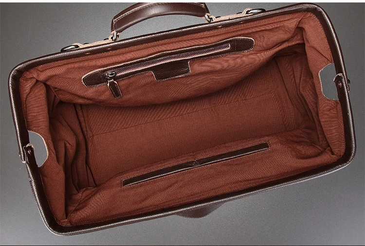 Genuine Leather Business Travel Bag | Luxury Men's Weekender