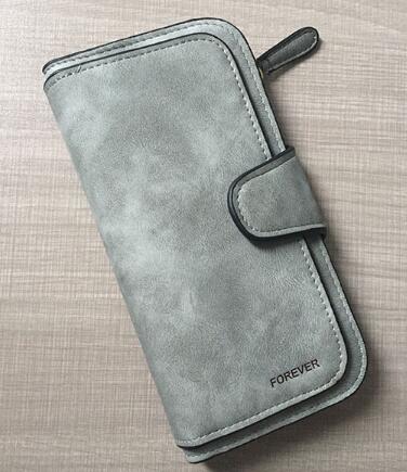 Women's Leather Long Wallet | Elegant Clutch with Card Slots