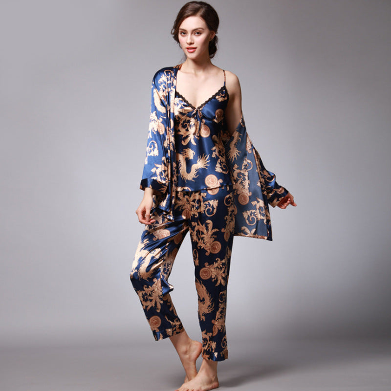 Women's 3-piece Silk Pajama Set – Luxury, Comfort & Elegant Style