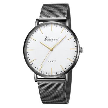 Men's & Women's Geneva Quartz Watch – Stainless Steel Classic Wristwatch