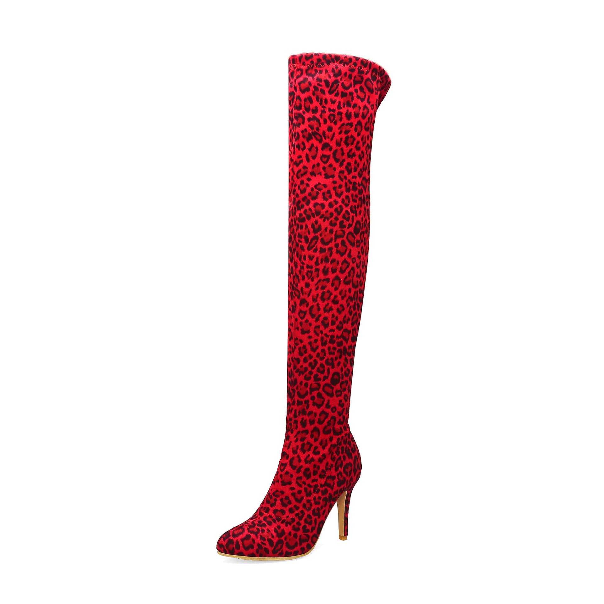 Damen Overknee High Heel Boots | Spitze Stiletto Stiefel