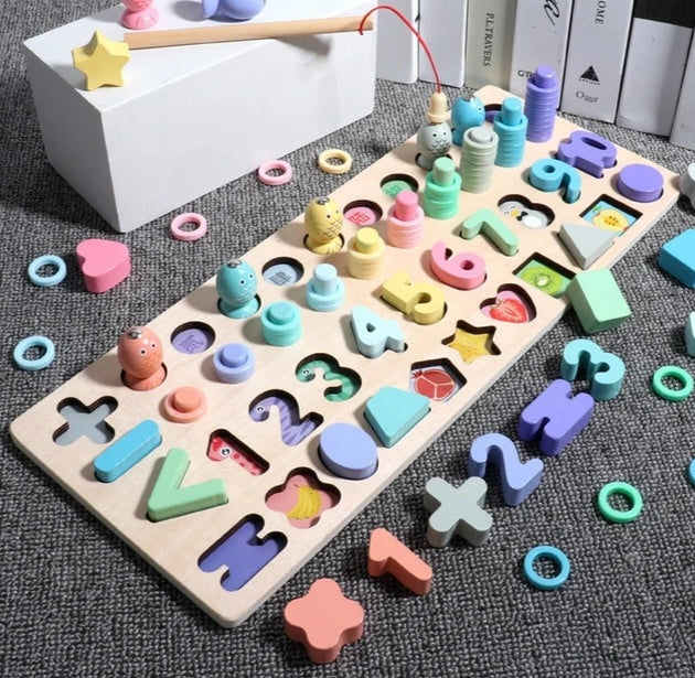 Alphabet Number Puzzle Kids | 3D Learning Toy Colorful