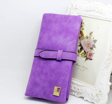 Women's Nubuck Leather Wallet | Elegant Zip Purse