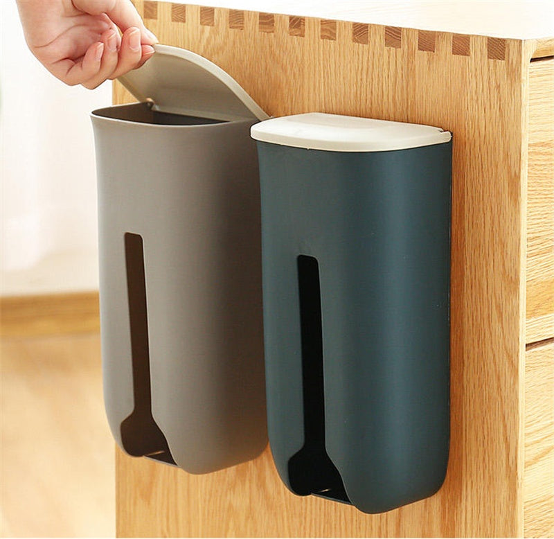 Bag Dispenser Kitchen Wall | No-Drill Large Organizer