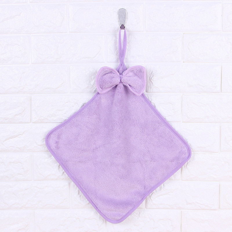 Korallenfleece Handtuch | Weich saugstark mit Schleife kaufen