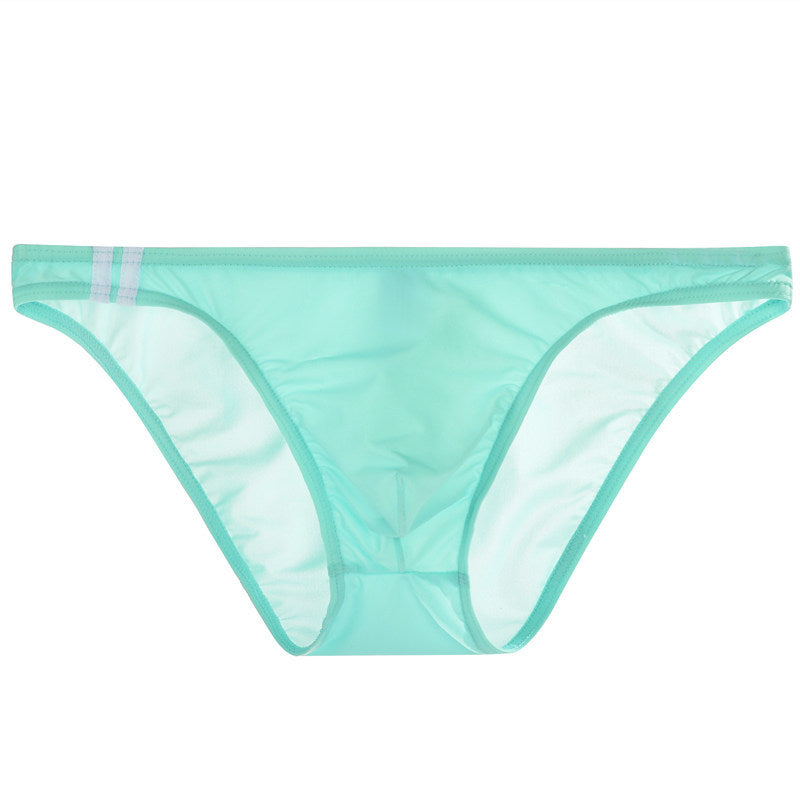 Men's Ice Silk Low Waist Briefs | Transparent Breathable Ultra-Thin Underwear