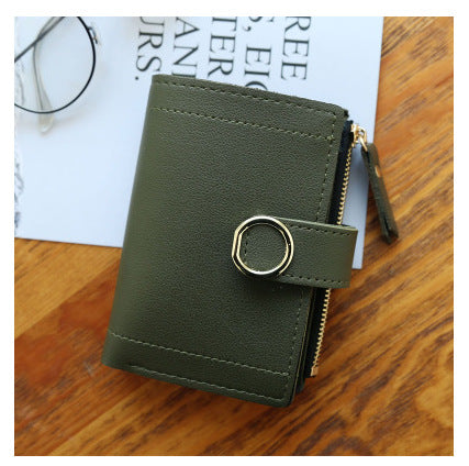 Women's Wallet with Buckle Ring | Elegant Fashion Purse