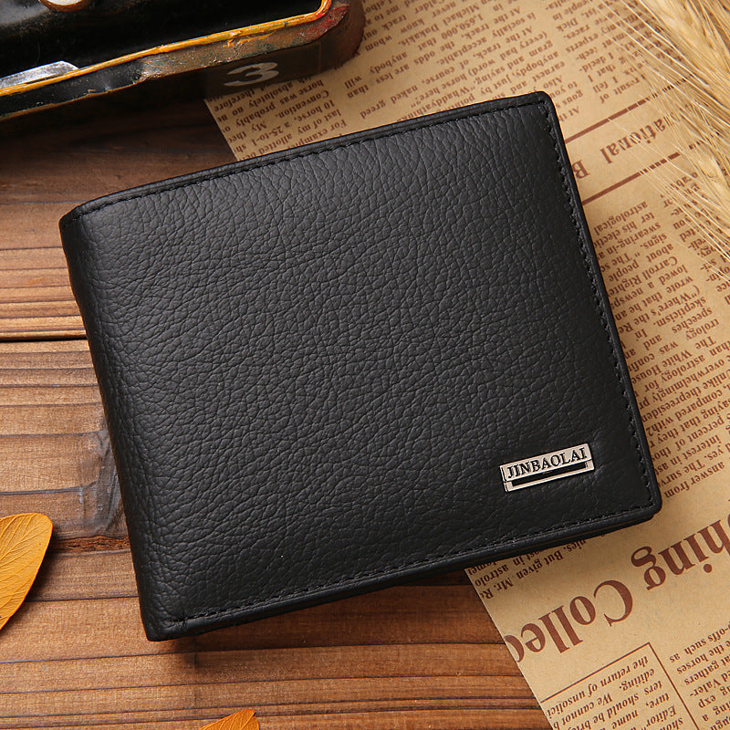 Men's Leather Wallet | Coin Pocket | Compact Bifold