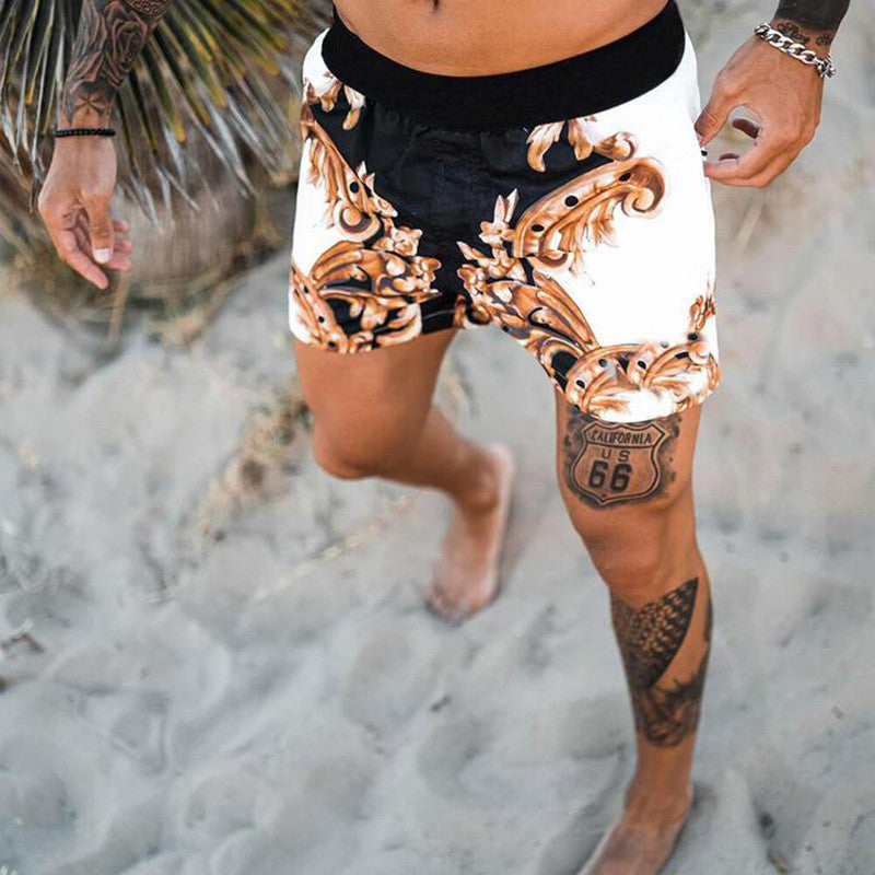 Men's Beach Pants | Quick Dry Print | Lightweight Summer Trousers