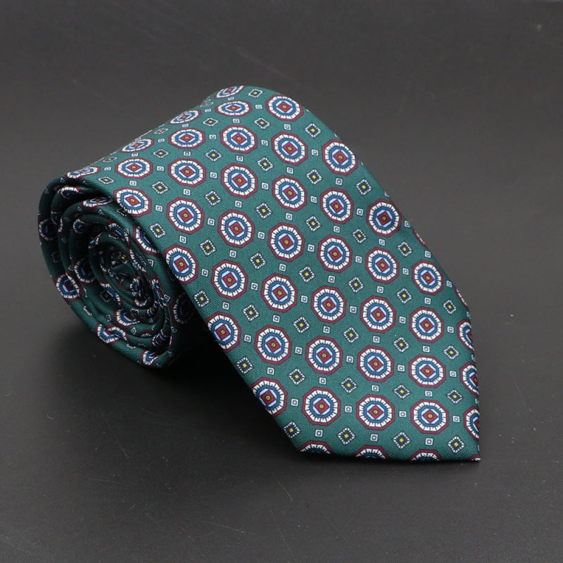 Men's Silk Tie Bohemian 7.5 cm Soft Elegant Modern