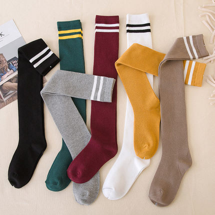 Women's Knee-High Cotton Socks | Korean Style Winter Socks