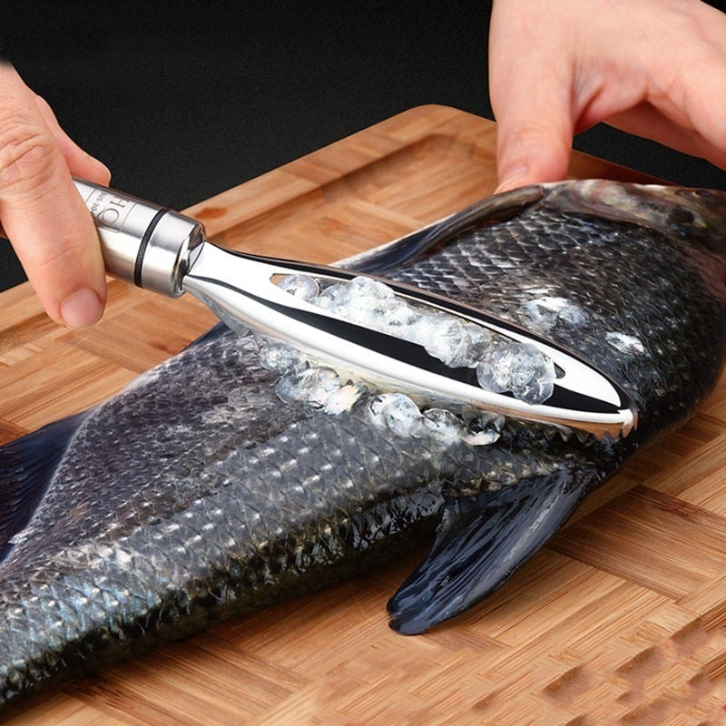 Fish Scaler Stainless Steel | Fish Scale Remover Kitchen Tool