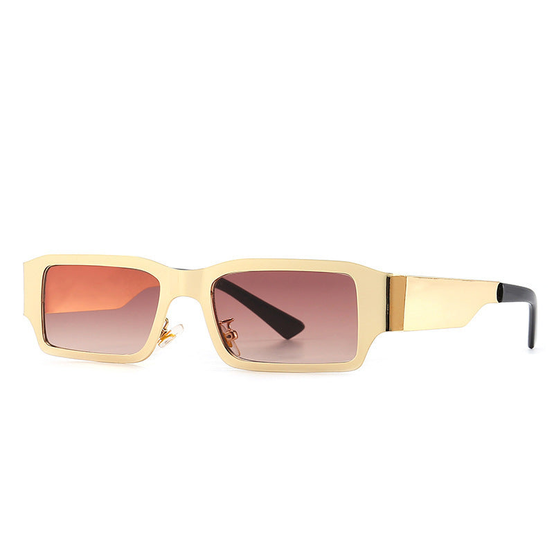 Kleine eckige Sonnenbrille | Metall | Unisex Retro Stil