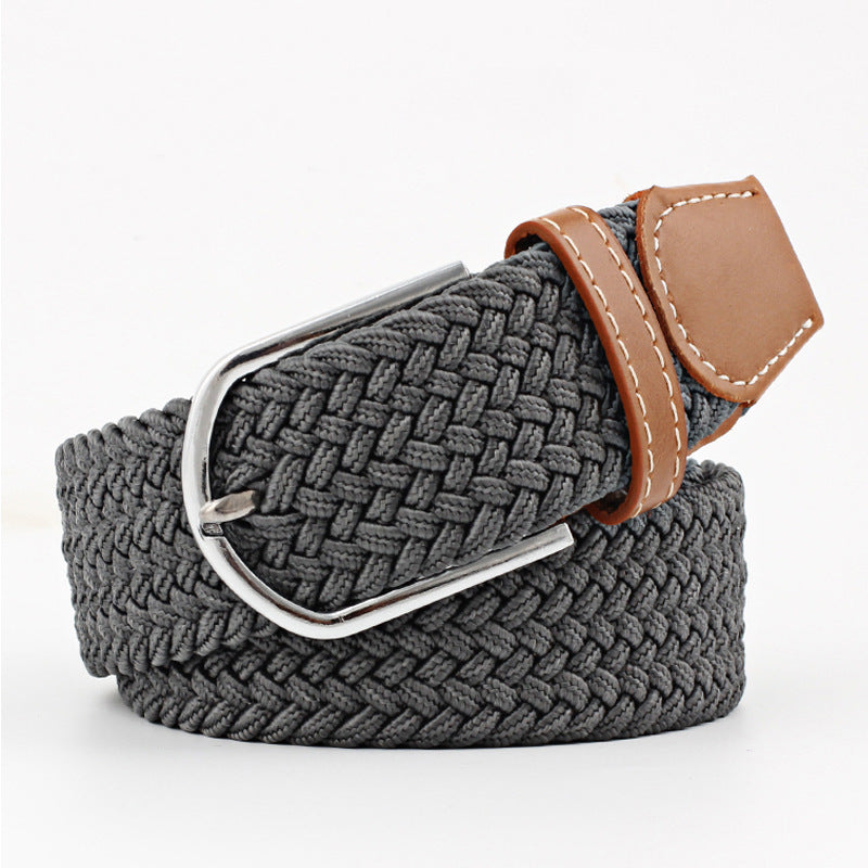 Canvas Stretch Belt Unisex | Woven Adjustable Durable Everyday