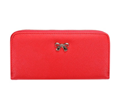 Women's Long Wallet | Phone Bag with Metal Bow
