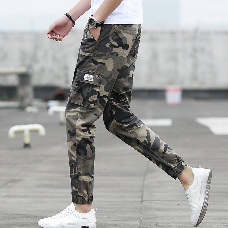 Men's Camouflage Joggers | 7/8 Cargo Multi-Pocket Trend