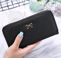 Women's Long Wallet | Phone Bag with Metal Bow