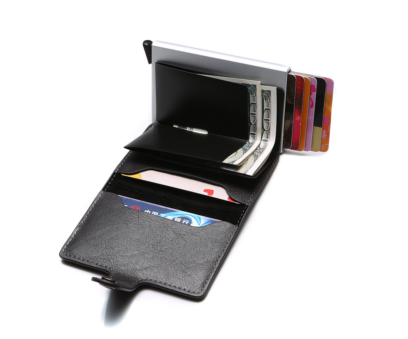RFID Men's Wallet | Aluminum | Anti-theft Leather Wallet