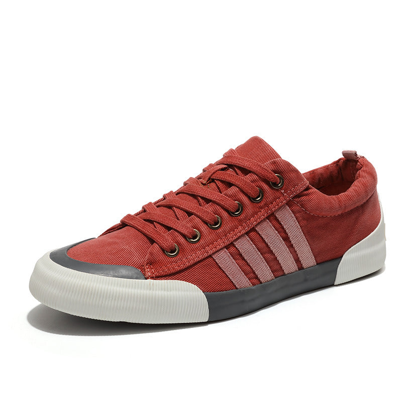 Men's Vintage Canvas Sneakers | Classic Comfortable Casual Shoes