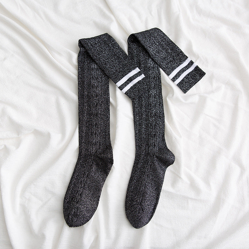 Damen Overknee Socken – Lange Kniestrümpfe High Tube Style