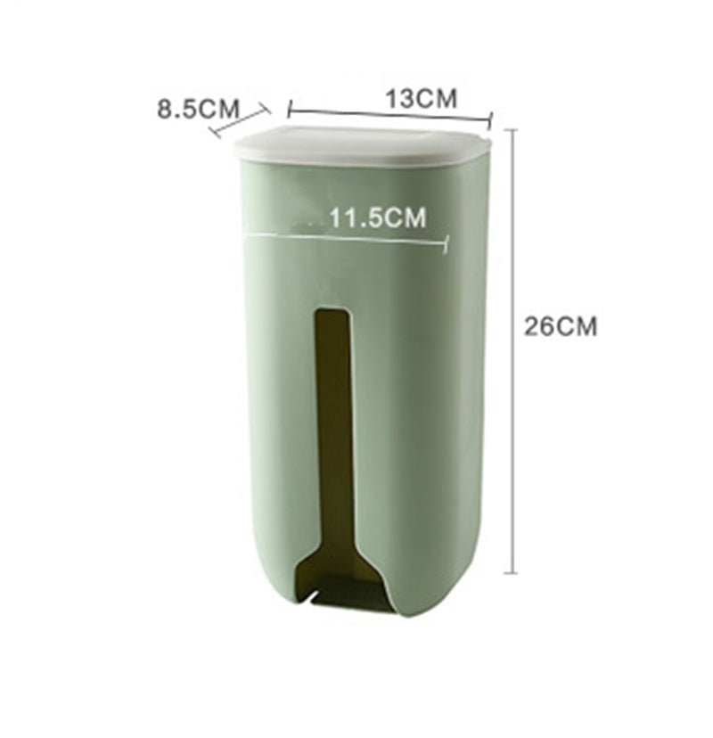 Bag Dispenser Kitchen Wall | No-Drill Large Organizer