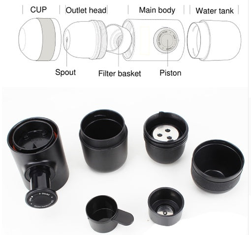 Mini Coffee Machine To Go – Portable Espresso Machine