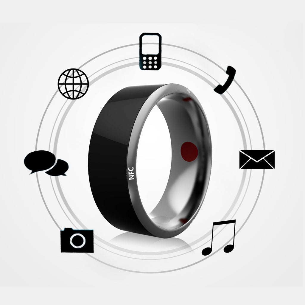 Smart Ring Black - Multifunctional High-Tech Fitness Ring