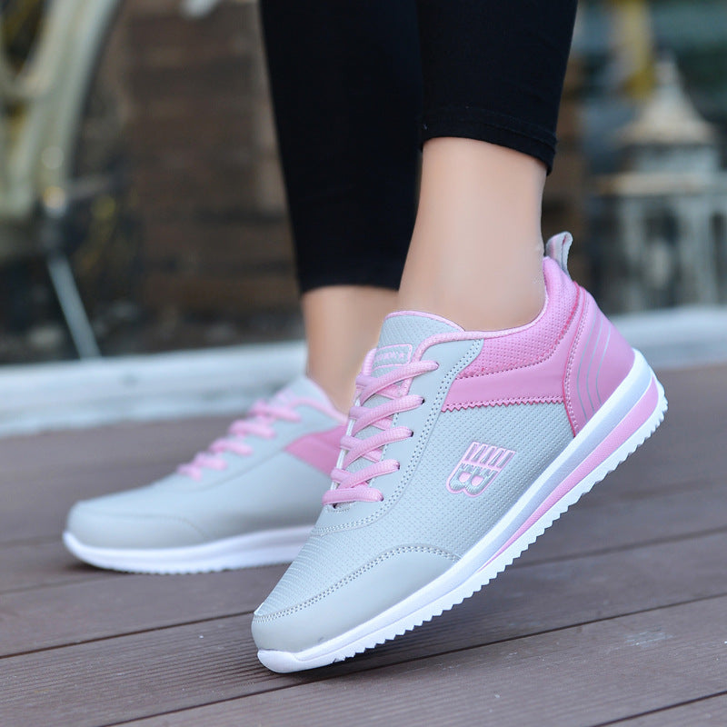 Damen Leder Sneaker – Stylische Student Freizeit Schuhe
