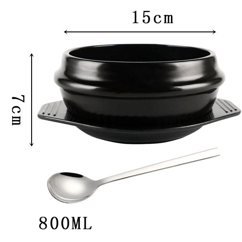 Korean Bibimbap Ceramic Bowl - Premium Ramen - Casserole Bowl
