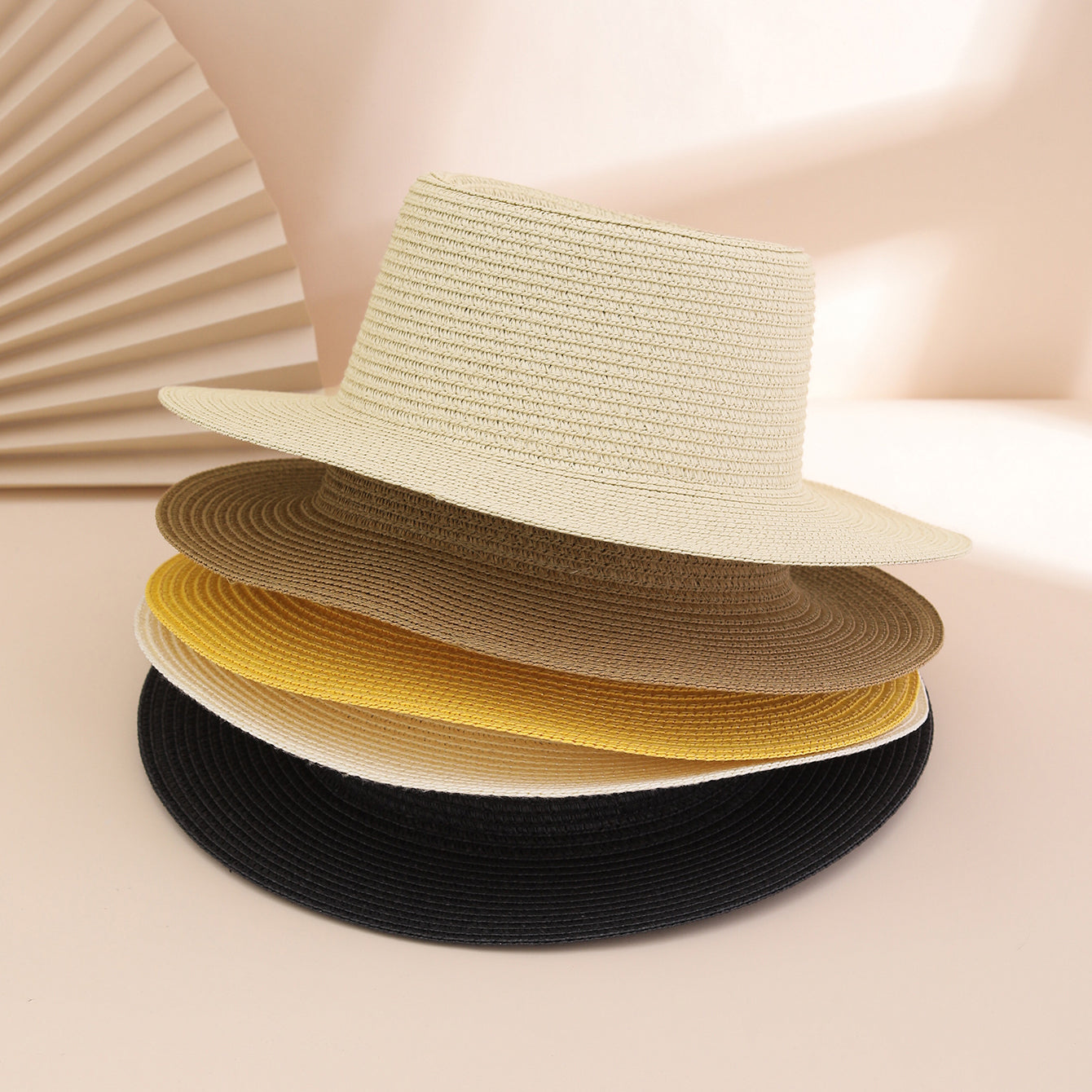Foldable Women's Sun Hat with Wide Brim – Elegant Travel Hat