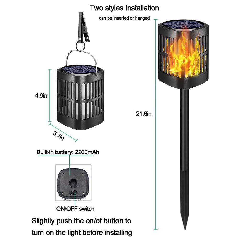 Solar Gartenleuchte LED Außenlampe Landschaft Deko Licht