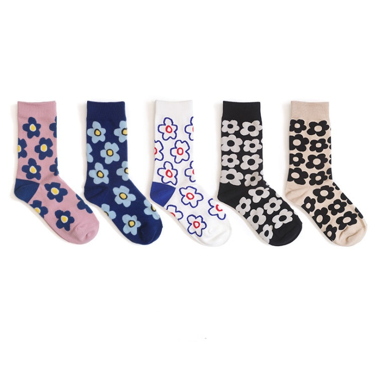 Women's Cotton Socks Floral Cartoon | Cute Trendy Socks