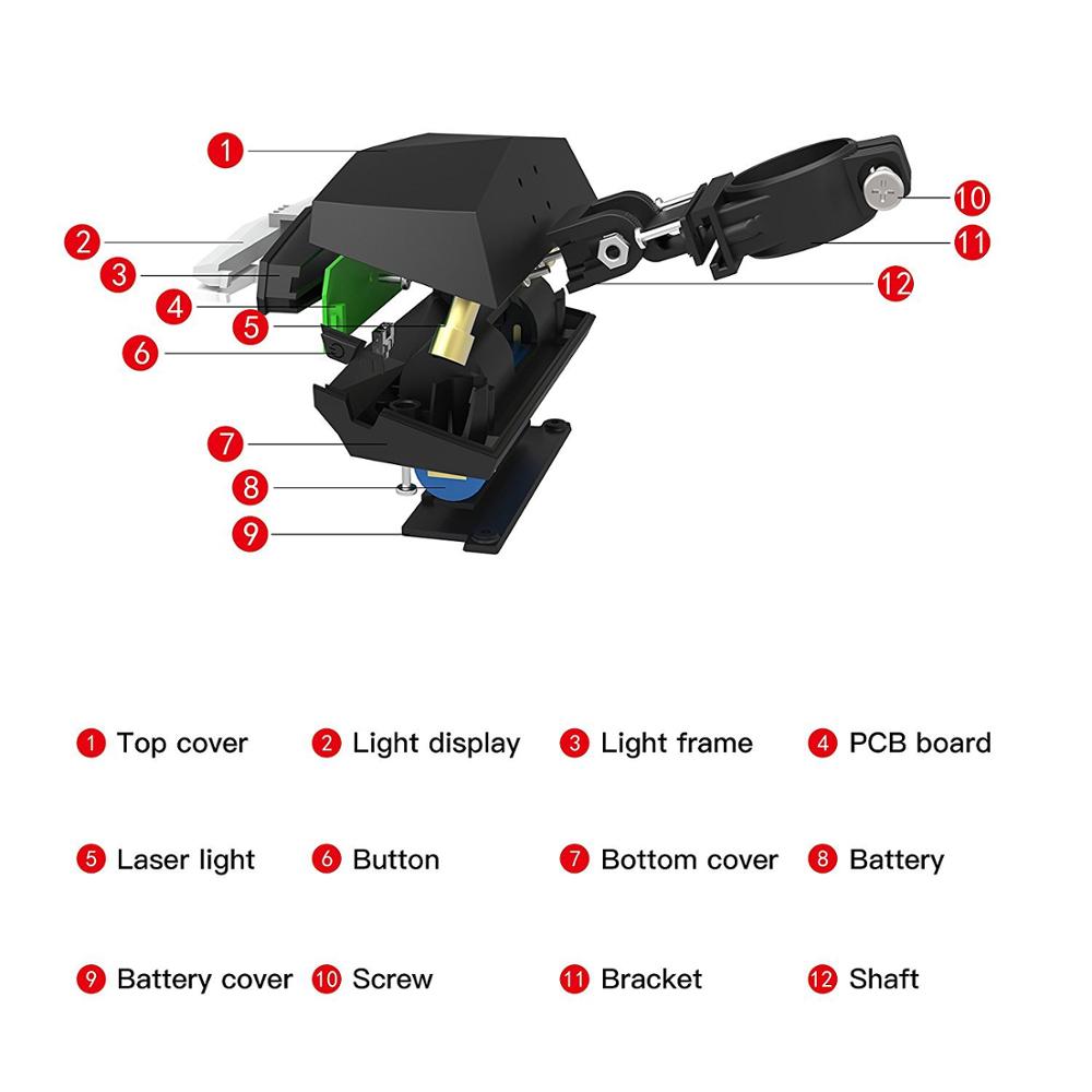Smart LED Bike Taillight Wireless | USB Rechargeable Waterproof & Automatic