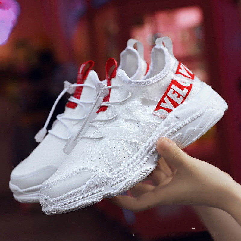 Damen Mesh Sneaker Korean Style | Weiße Sommerschuhe