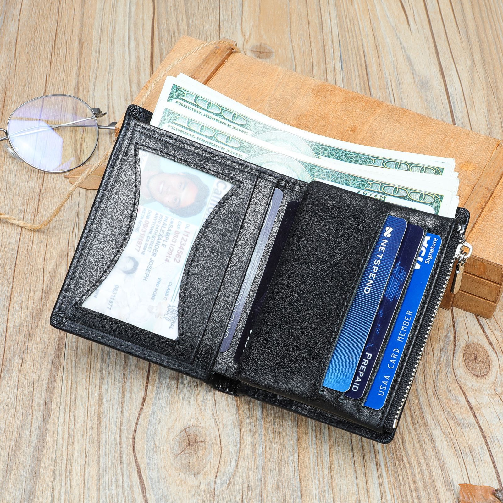 Premium Leather Wallet RFID | Zipper | Men's Wallet