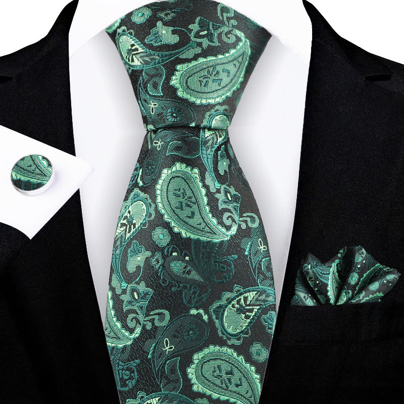 Tie Paisley Jacquard Embroidered Elegant Men's Premium