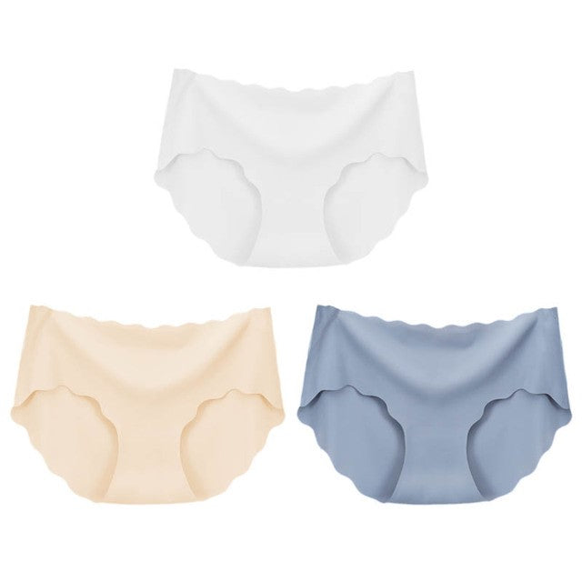 3-Pack Women's Seamless Briefs | Silky Look Sexy Underwear