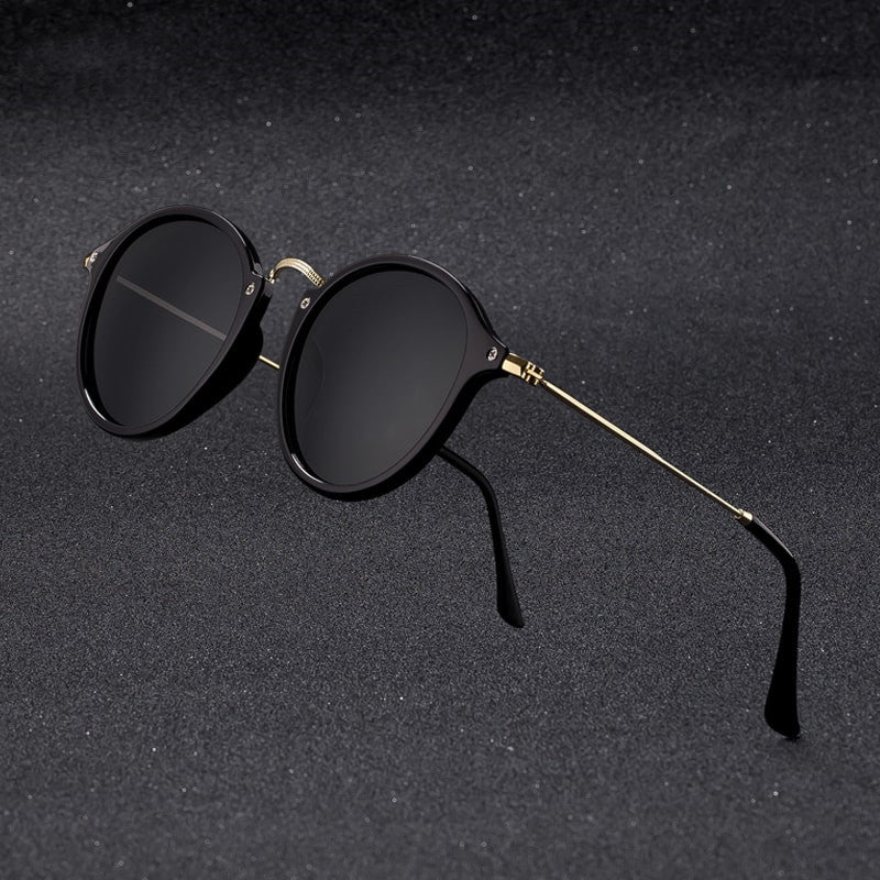 Runde Metall Sonnenbrille Unisex – Retro UV Schutz Brille