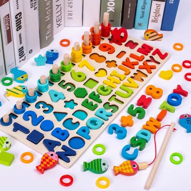 Alphabet Number Puzzle Kids | 3D Learning Toy Colorful