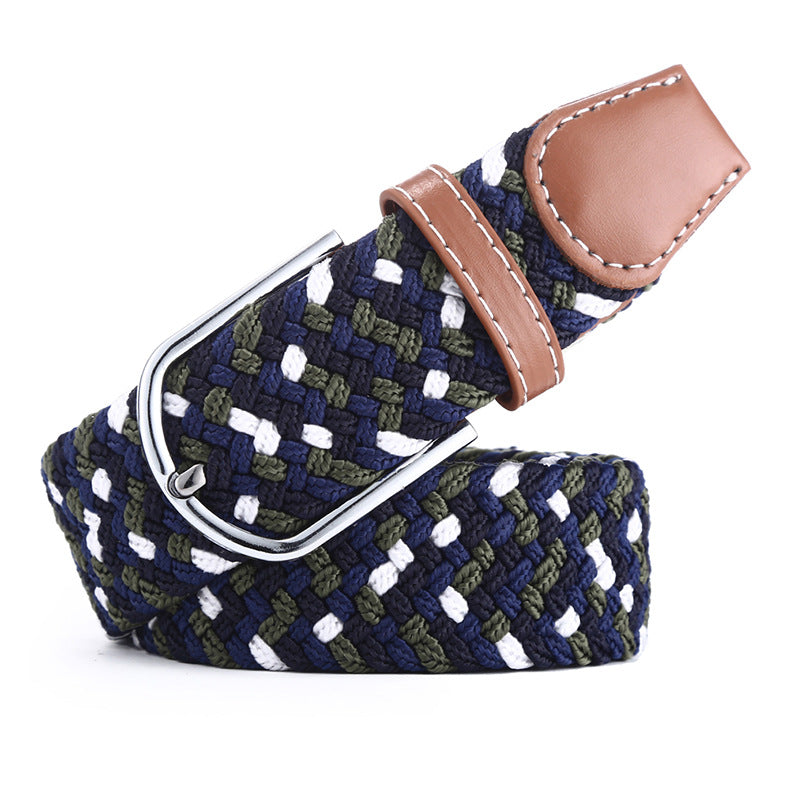Canvas Stretch Belt Unisex | Woven Adjustable Durable Everyday