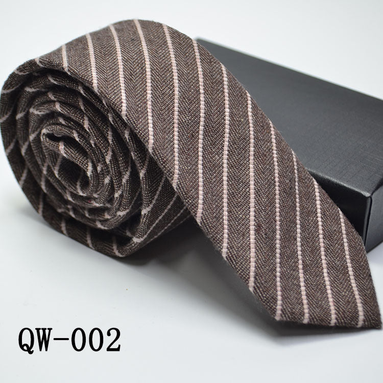 Slim Men's Tie elegant | Wool Look modern stylish