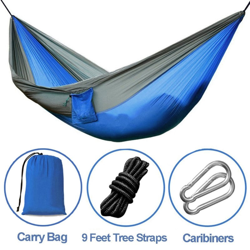 Ultralight Double Camping Hammock made from Parachute Nylon | Portable & Durable Outdoor