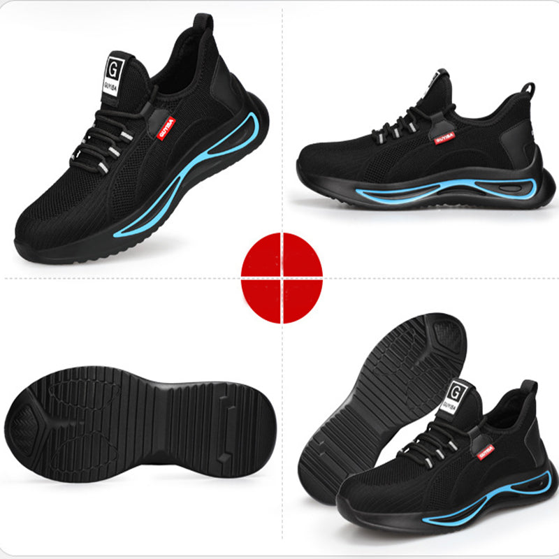 Men's Safety Shoes Steel Toe Non-Slip Indestructible Work Shoes