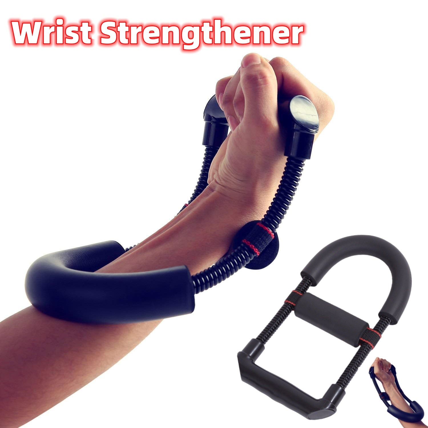 Adjustable Hand Grip Strengthener | Forearm & Hand Strength Exerciser Anti-Slip