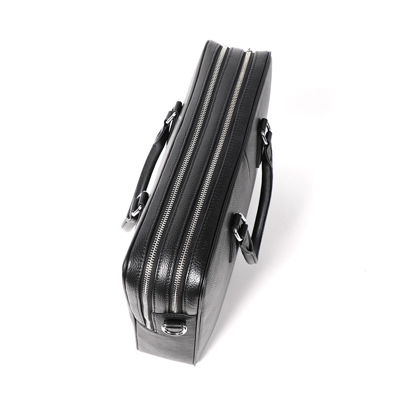 Herren Leder Aktentasche XL aus Rindsleder – Große Business Tasche