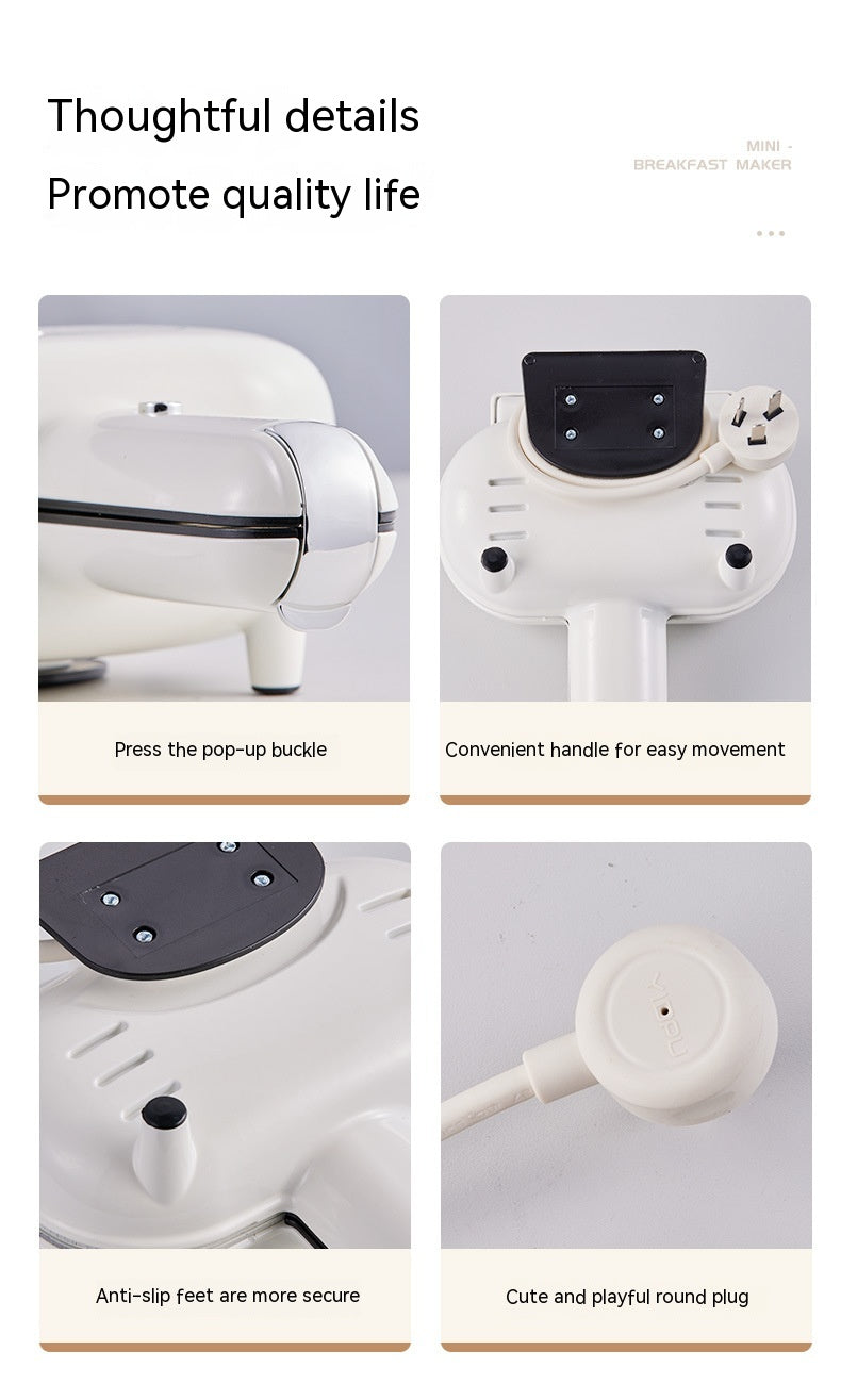 Mini Sandwichmaker Premium – Kompakter Frühstücks Toaster