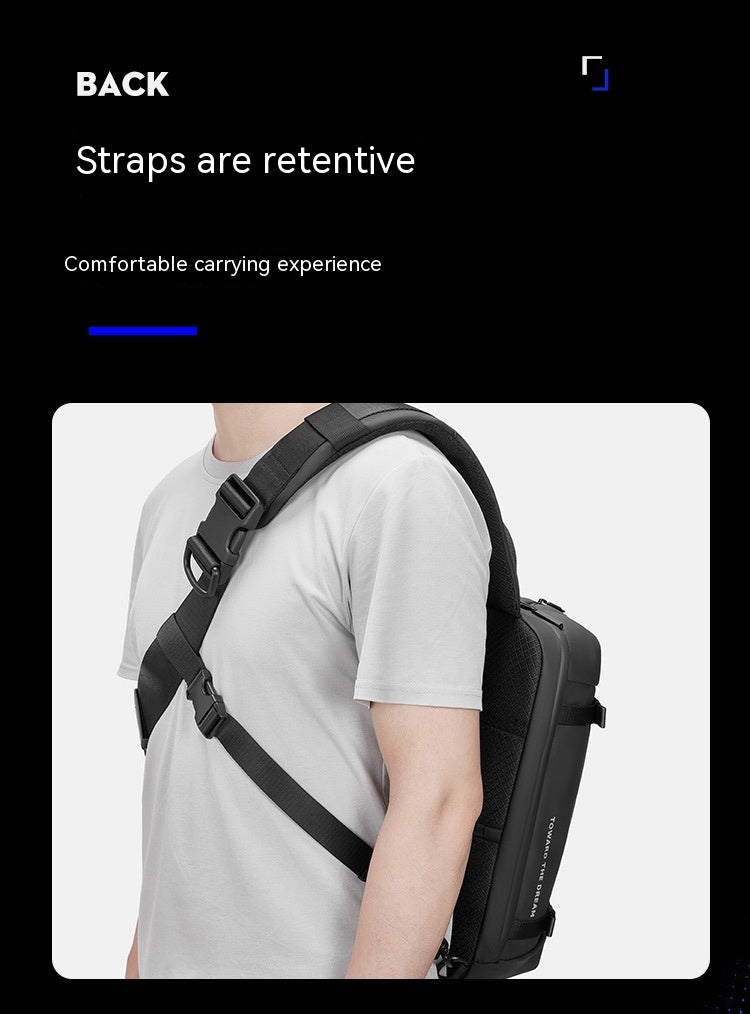 Wasserdichte Oxford Crossbody Tasche Herren | Outdoor Schultertasche