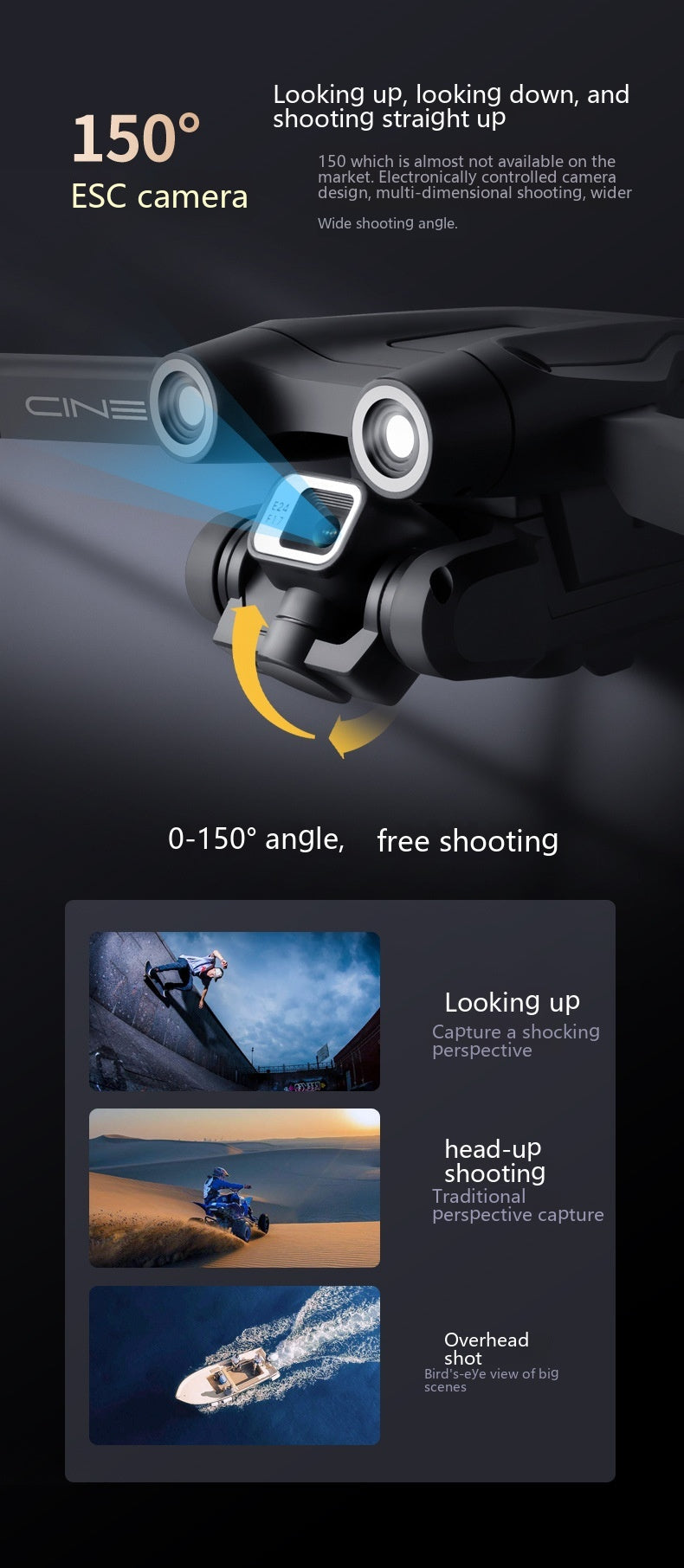 Drone with Dual Camera & Optical Flow – HD Camera Drone with Stabilization