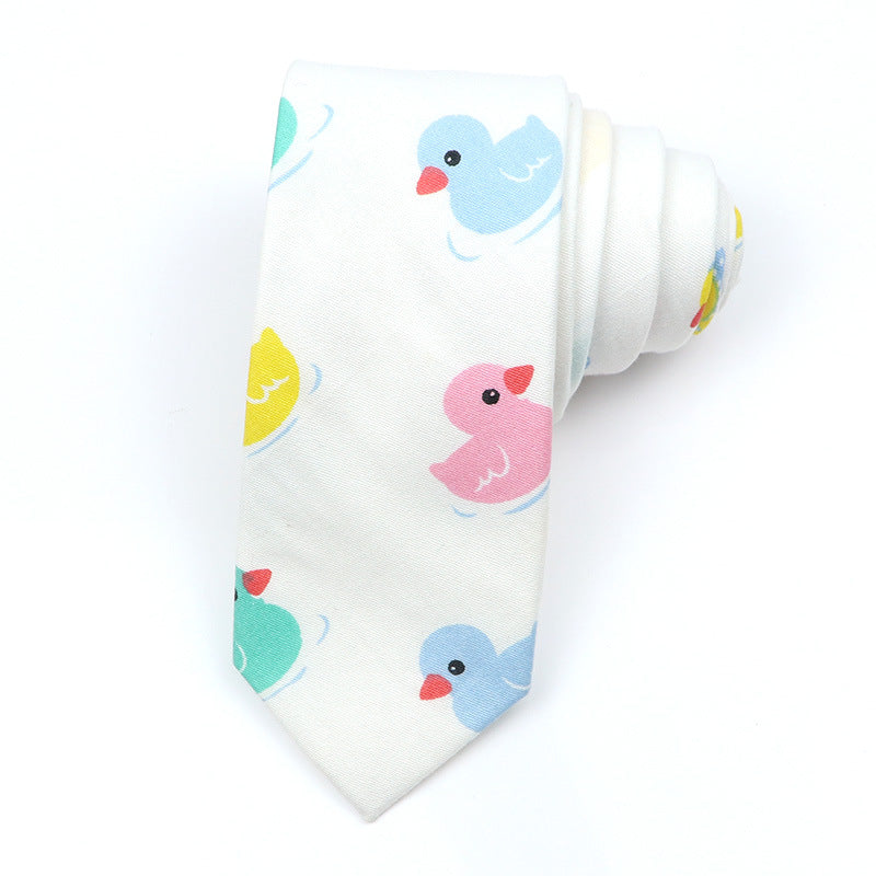Slim Tie Men's Cotton Korean Slim Modern Elegant